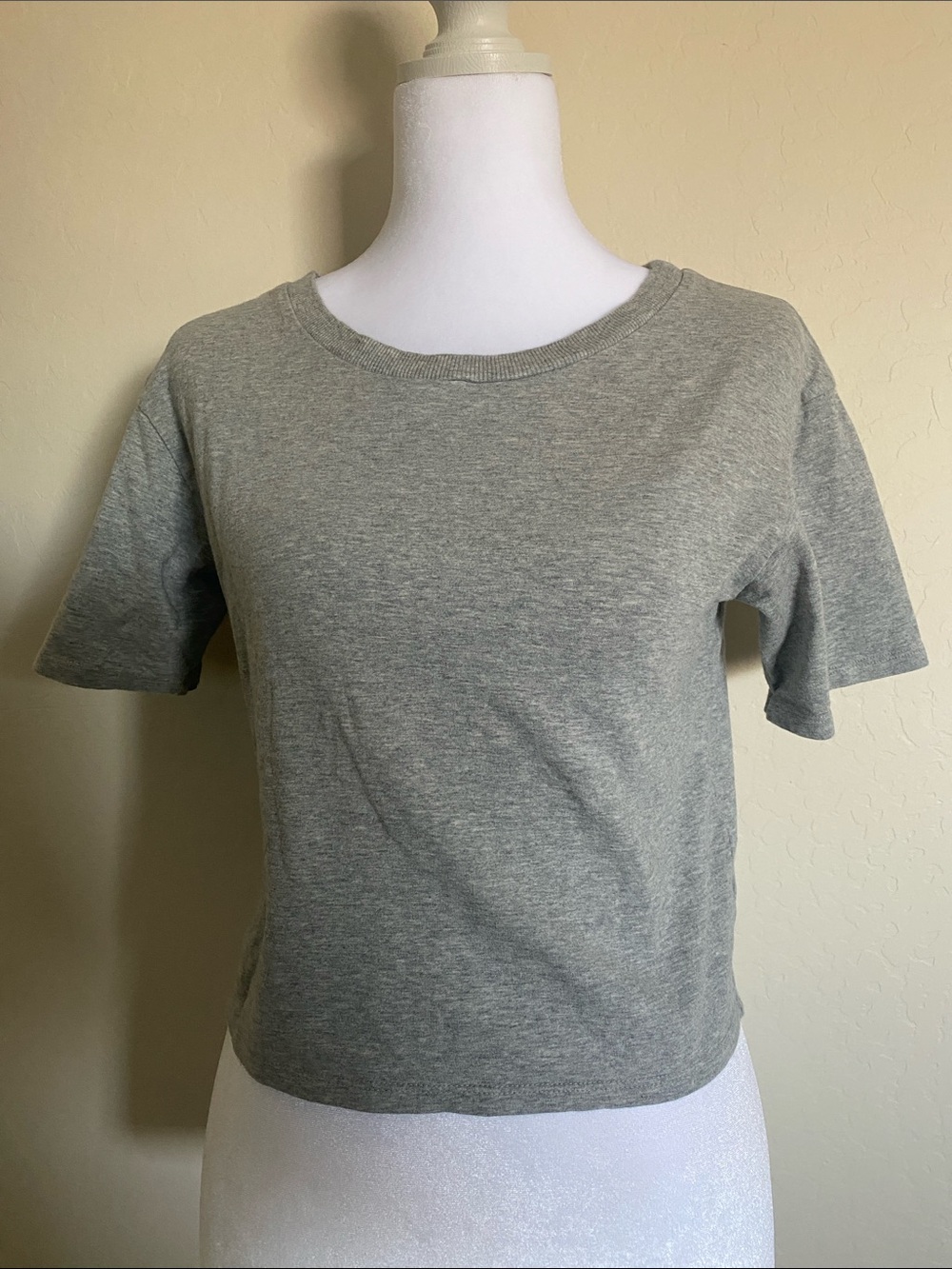 Plain Gray Crop Top